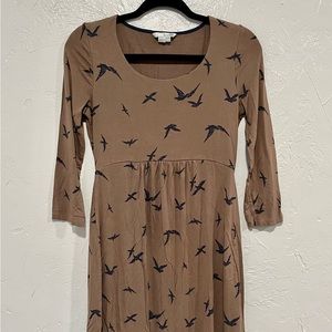 Boden bird print dress